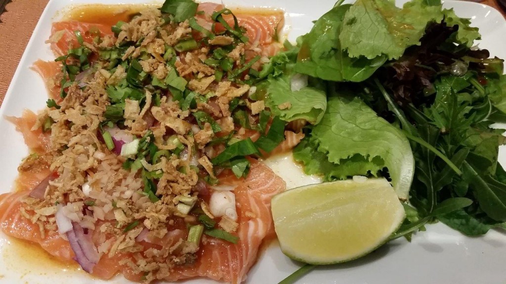 Carpaccio de saumon façon Thaï 