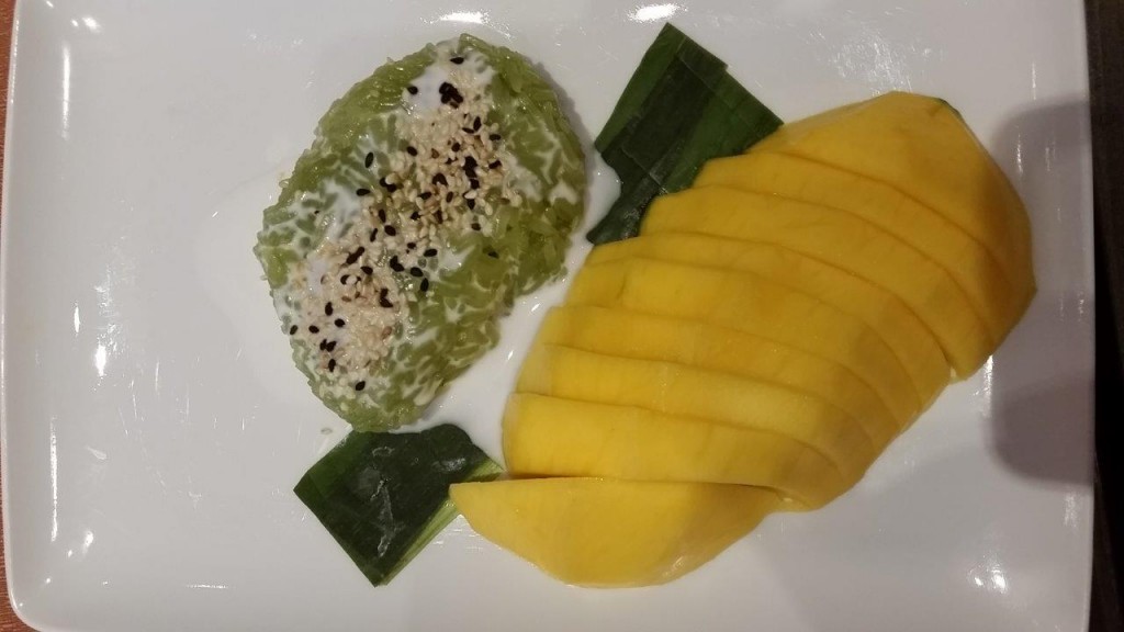 Riz au Lait de Coco à la mangue fraîche 