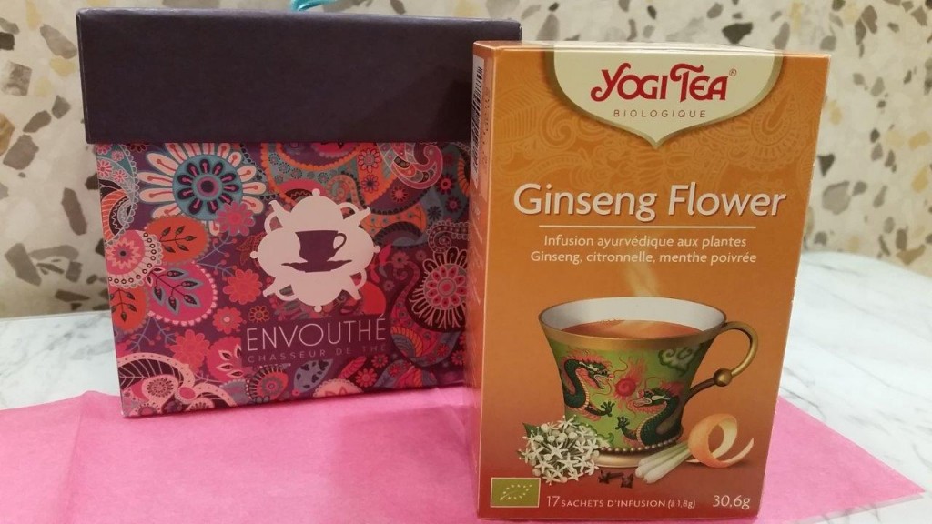 Infusion ayurvédique aux plantes Ginseng Flower de YogiTea