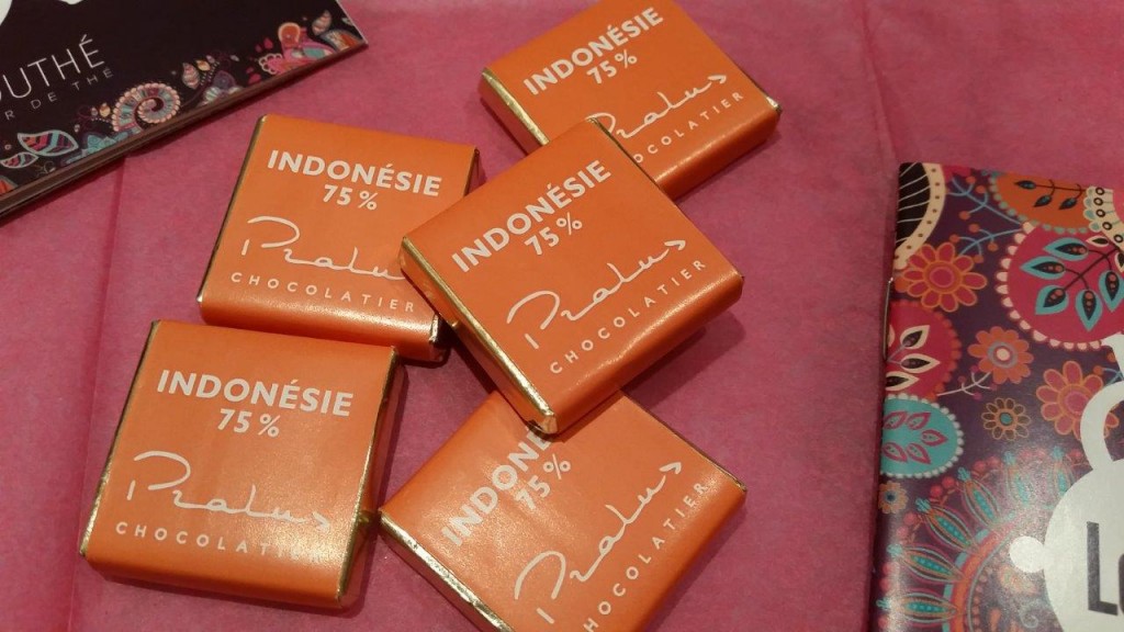 Chocolats 75% à base de fèves de cacaco d’Indonésie du chocolatier Pralus