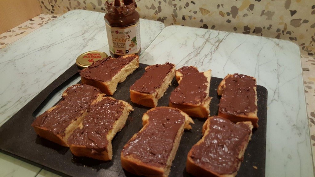 Dégustation de la pâte à tartiner Nocciolata Rigoni di Asiago