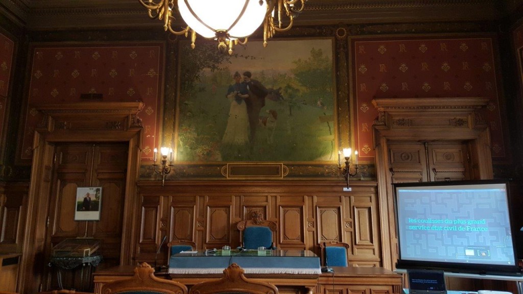 Salle de mariage de la Mairie du XIVème