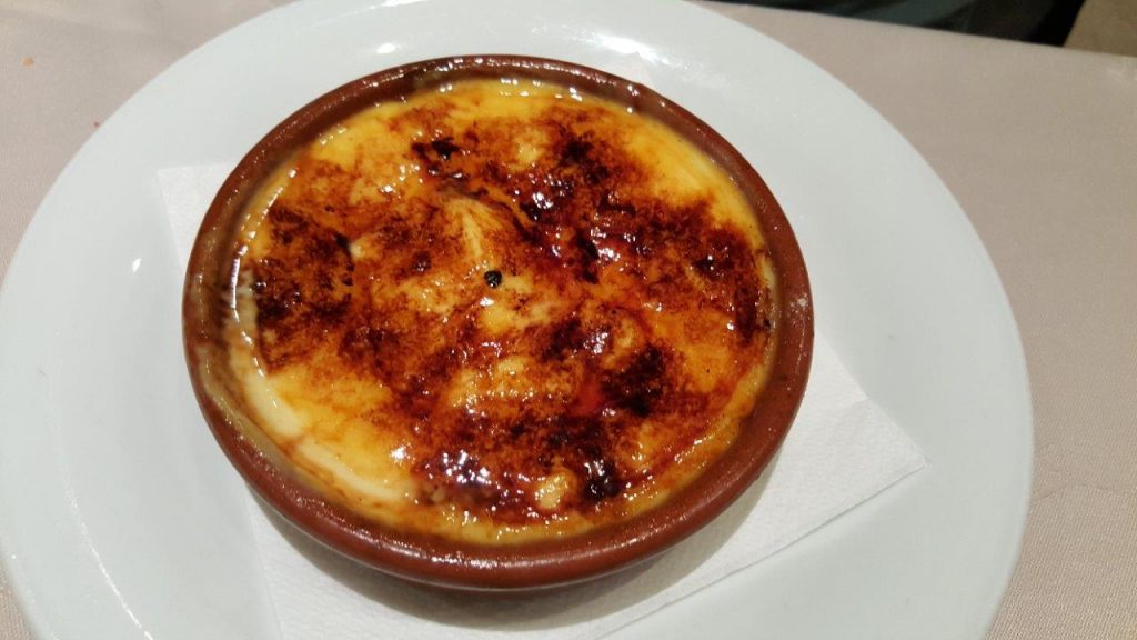 Crème catalane brûlée au fer