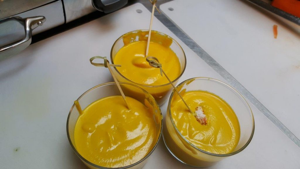 Un velouté de carottes coco