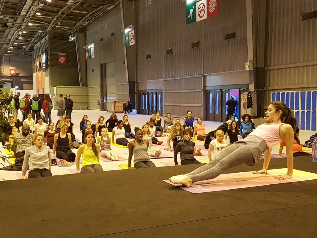 Séance de yoga