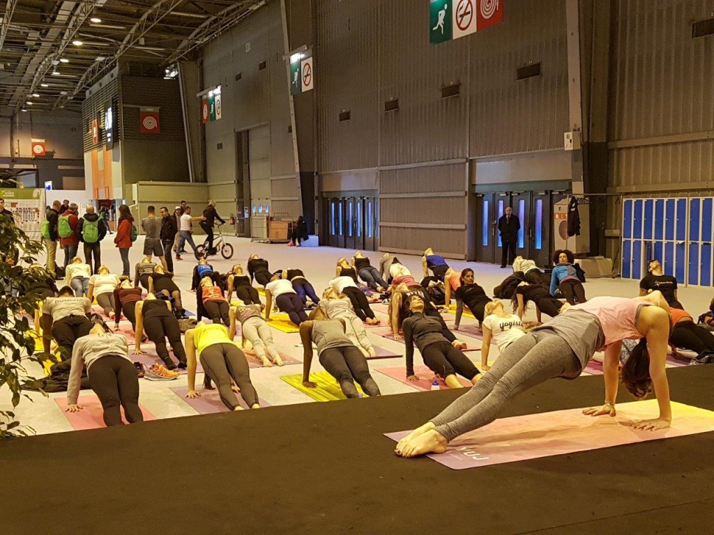 Séance de yoga