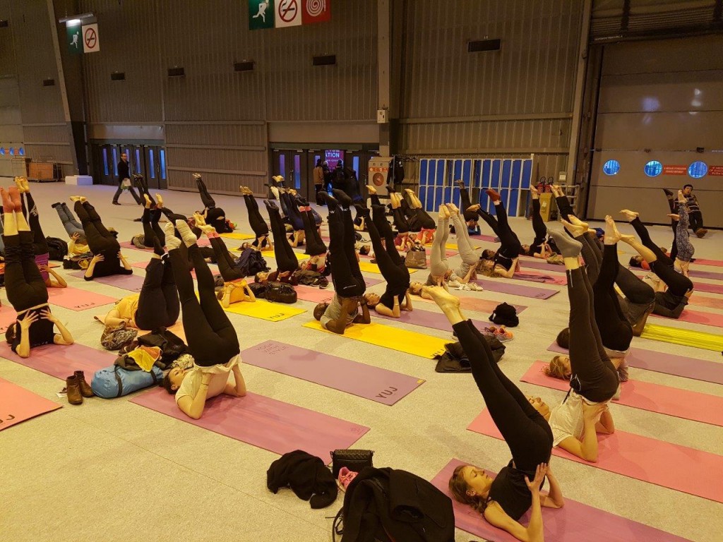 Séance de yoga