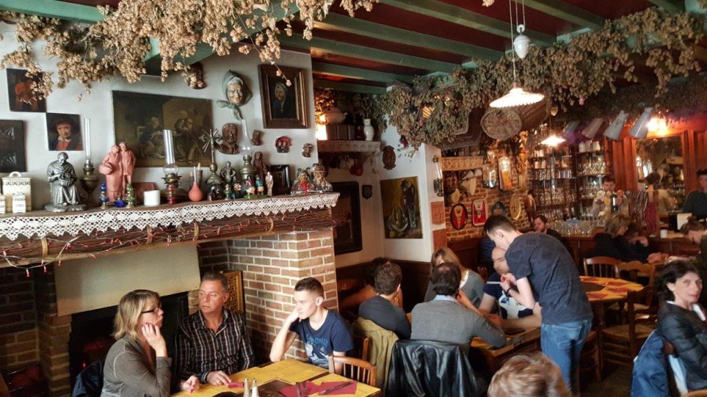 Intérieur de L'estaminet Chez la Vieille à Lille