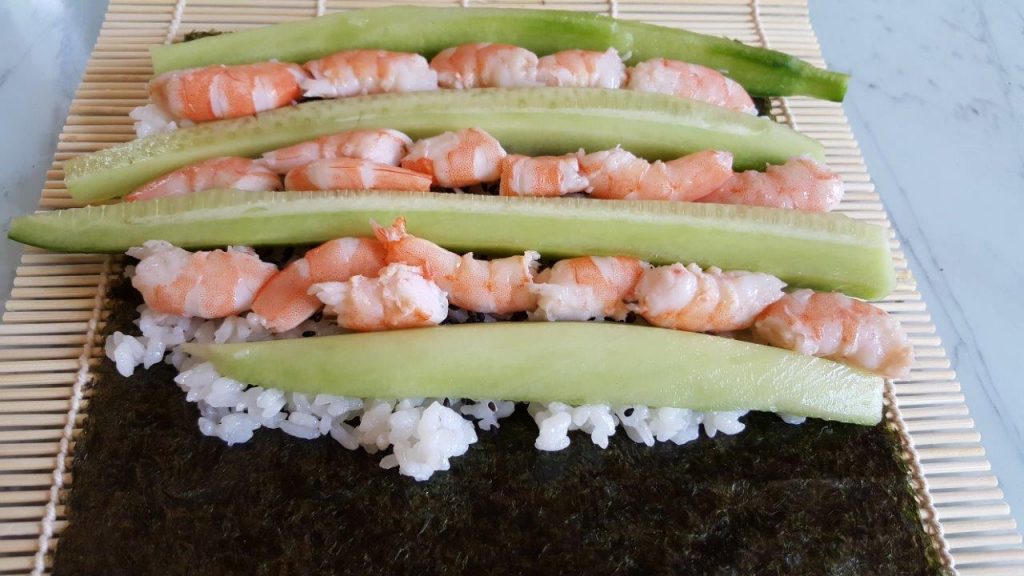 Maki aux crevettes