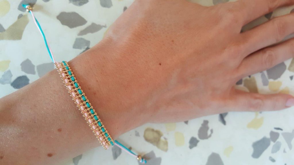 Essai du bracelet "The Pink and the Blue"