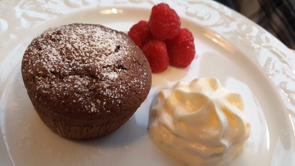 Mi-Cuit & son Espuma de Crème Anglaise, Framboises (menu enfant)