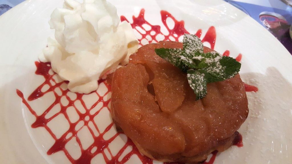 Mini tatin et sa crème chantilly
