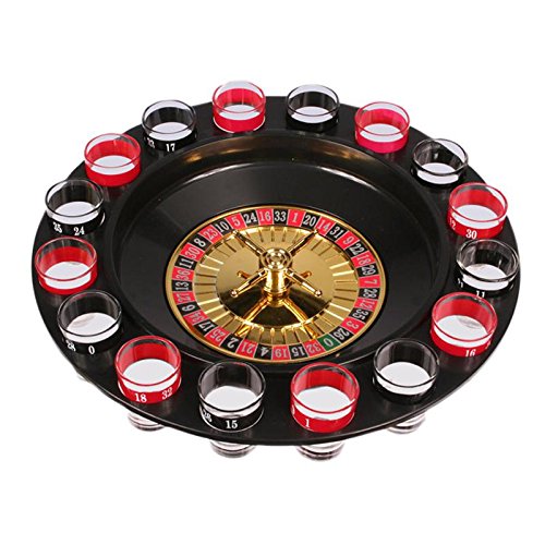 Set de 2 jeux d'alcool Jeu roulette jeu à boire Ludo Jeu à boire