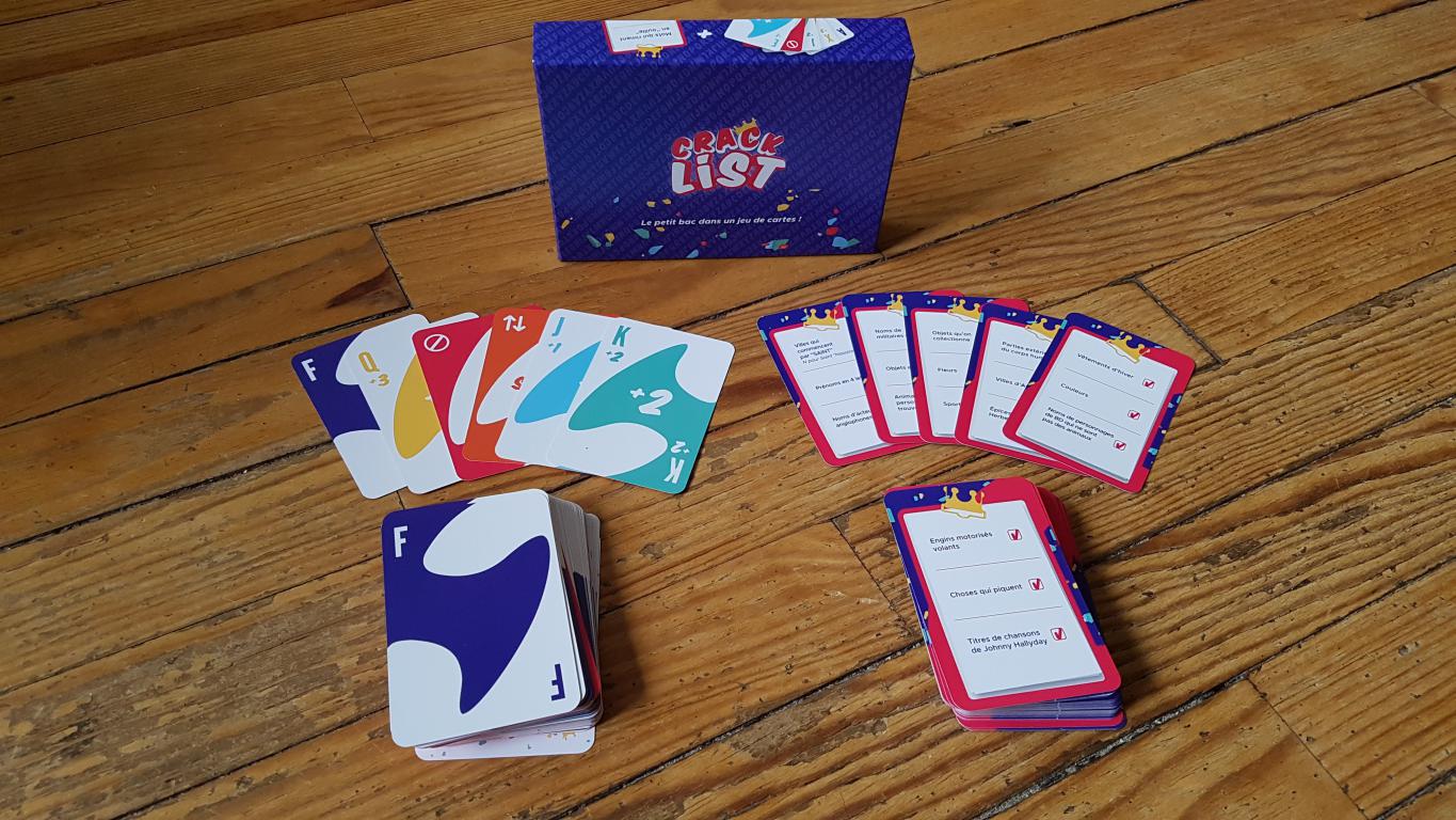 Crack List, le p'tit bac dans un jeu de cartes - Carnets de Week-Ends