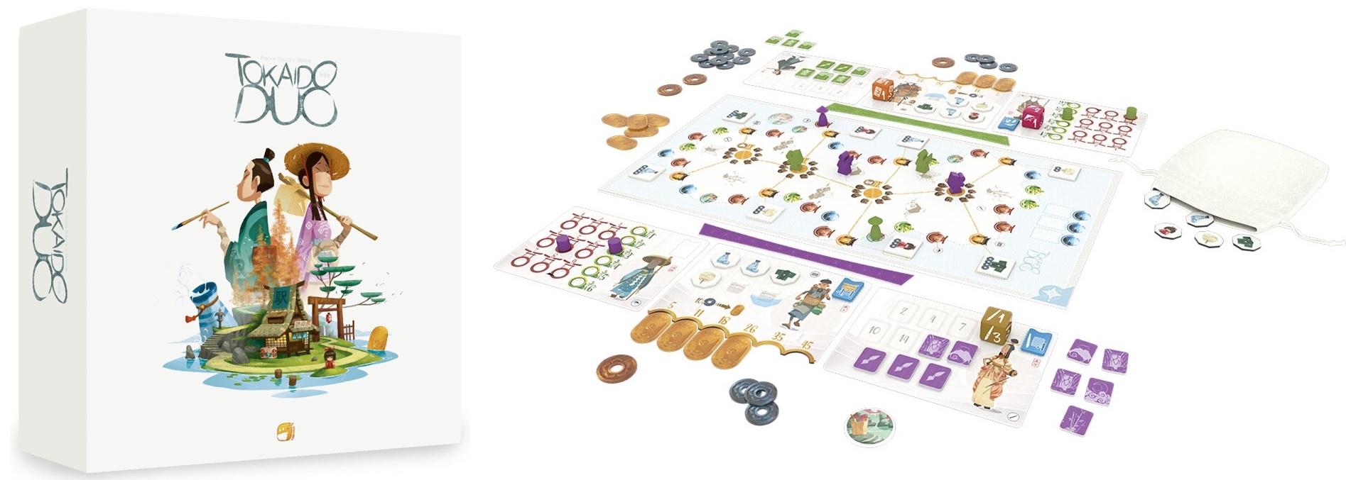 Tokaido Duo ! Une nouvelle expérience unique à 2 joueurs.