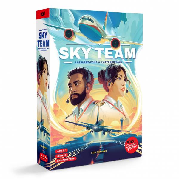 Sky Team, le premier jeu pour 2 joueurs, coopératif de l’éditeur québécois le Scorpion Masqué